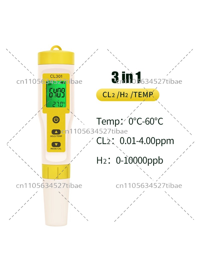 Ph Meter - 5 in 1 Chlorine Meter Pen