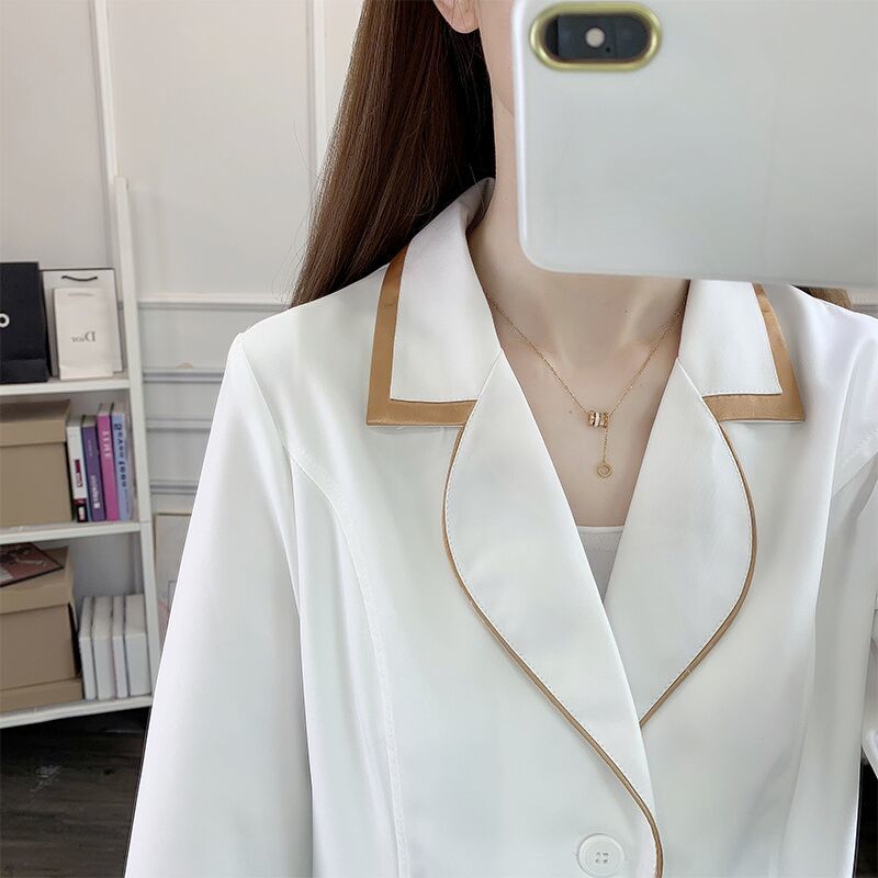 Medical Lab Coats - white short beauty uniform dress spa