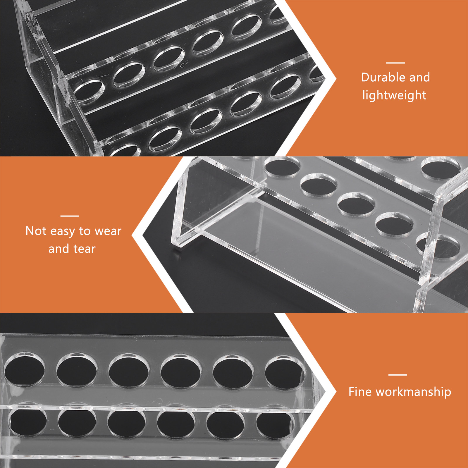 Laboratory Centrifuge - 12-Hole Acrylic Test Tube Rack Dual