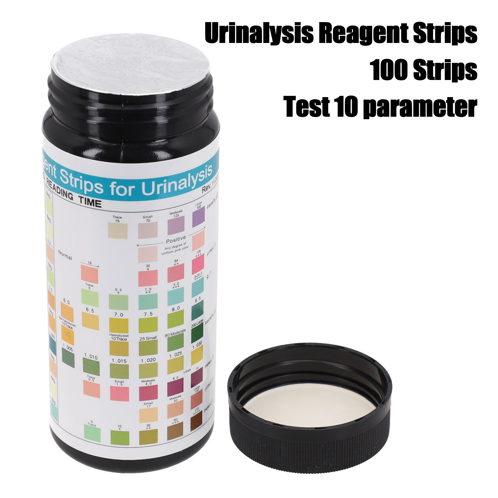 Urinalysis Reagent Strip - 100 Strips URS-10T Reagent Urinalysis Strips