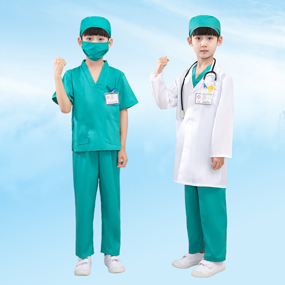 7 Pcs/Pack Kid White Medical U - Medical Lab Coats review and price