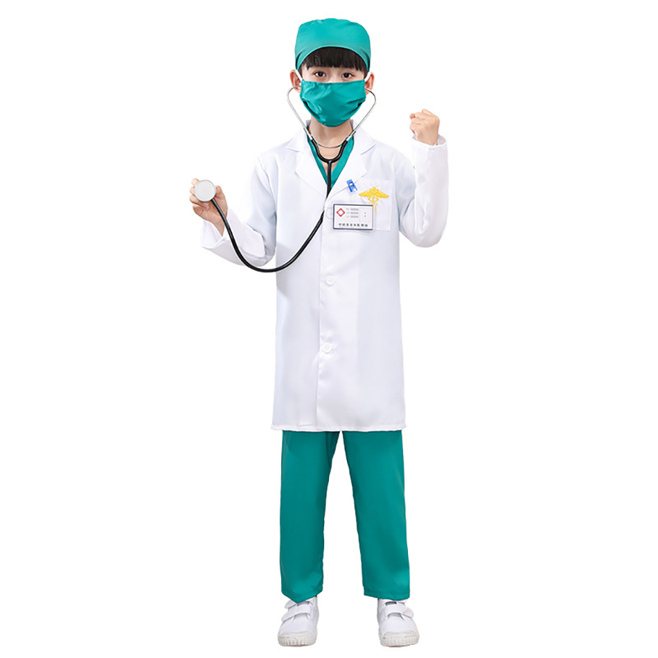 7 Pcs/Pack Kid White Medical U - Medical Lab Coats review and price