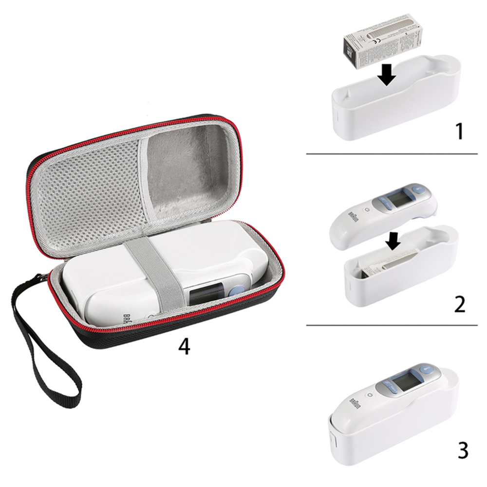 Portable Thermometer Hard Case - Braun Thermometer Thermoscan 7 review and price