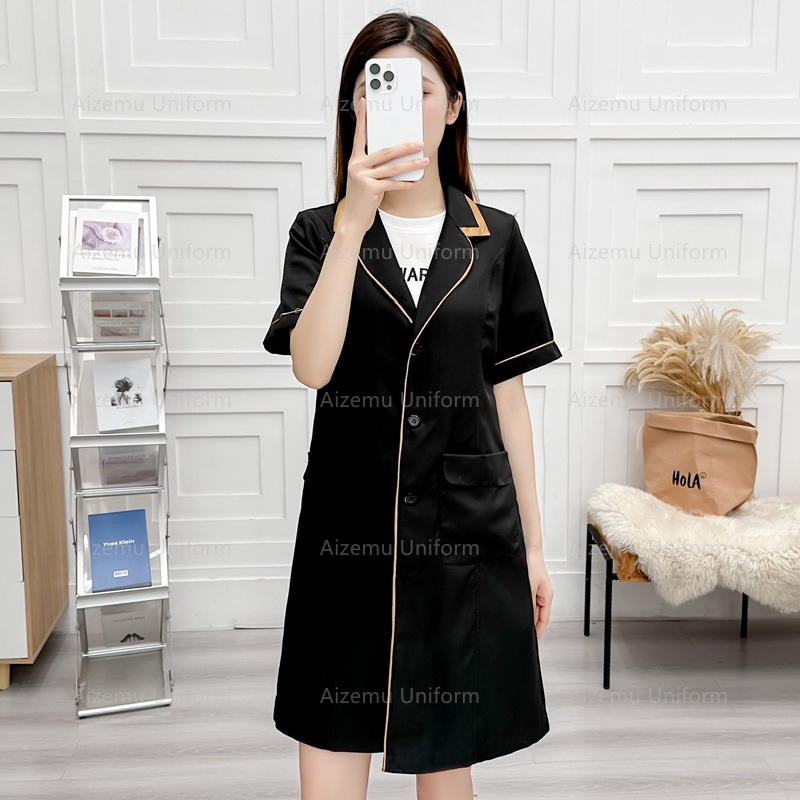 black beauty uniform with beau - Medical Lab Coats review and price