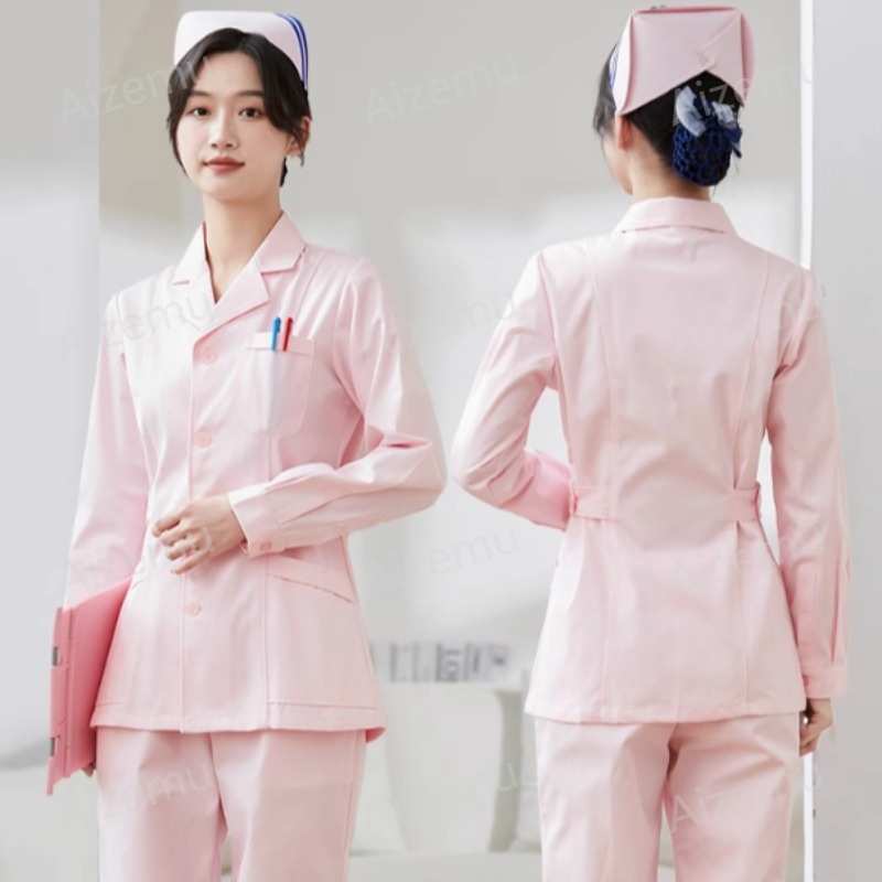 New White Long Sleeve Nurse Un - Medical Lab Coats review and price