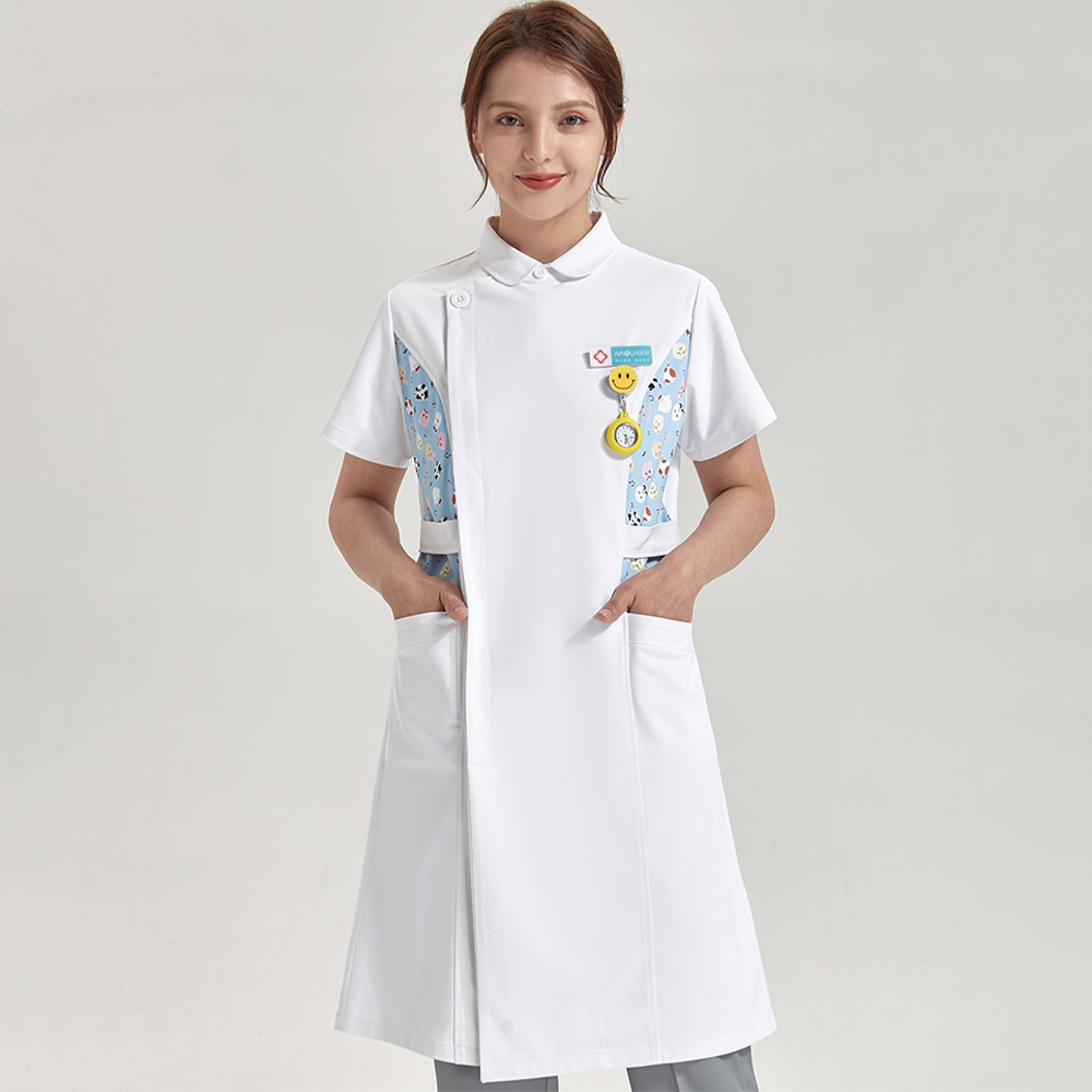 Anti Static Printed Nurse Lab  - Medical Lab Gown review and price