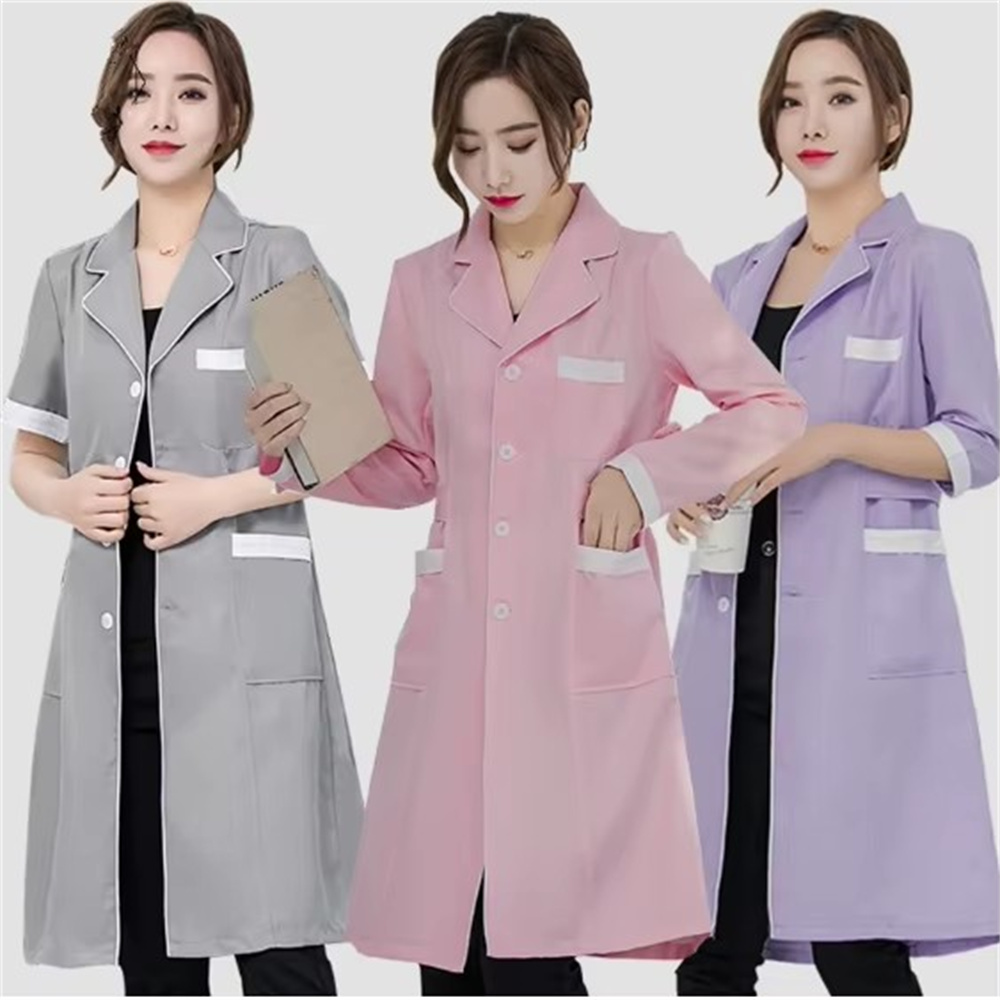 High grade gray solid color sl - Medical Lab Coats review and price